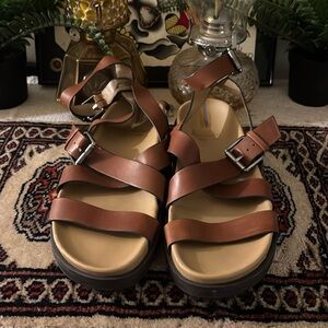Sam Edelman brown strappy sandals size 7.5